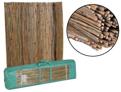 Arella in bamboo pieno 100x300 cm con filo di ferro canniccio bambu 